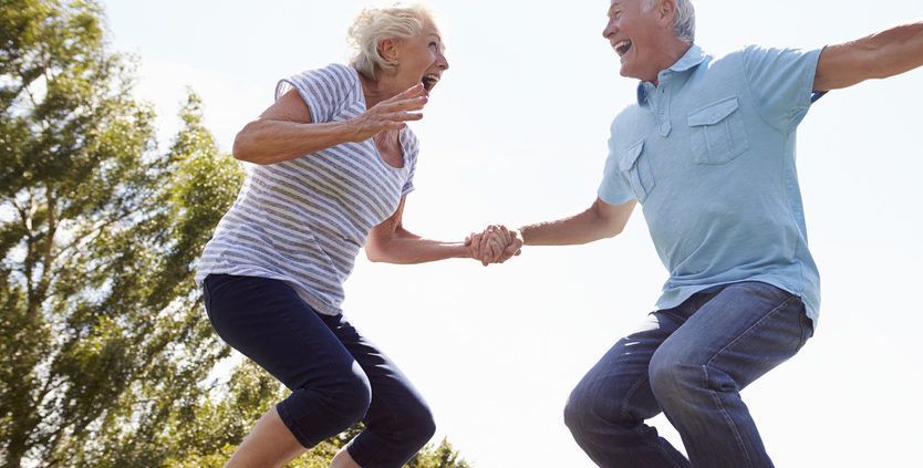 Trampolinespringen gezonder dan hardlopen