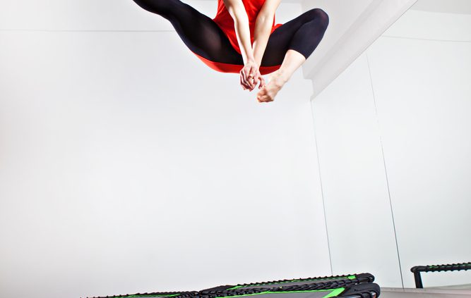 spieren versterken met trampolinespringen
