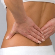 sterke rug trampolinespringen